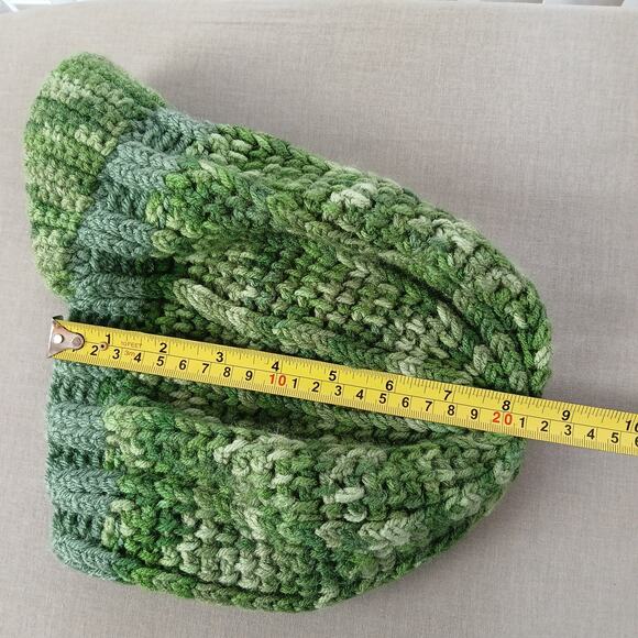 Sage Green Tones Slouchy with a Brim OSFM premade crochet newsboy handmade main image 6